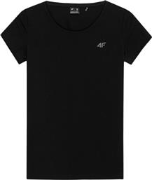 4F Γυναικείο Αθλητικό T-shirt Μαύρο από το MybrandShoes