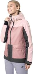 4F H4Z22-KUDN005-56S Γυναικείο Μπουφάν για Σκι & Snowboard Ροζ