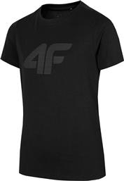 4F Παιδικό T-shirt Μαύρο