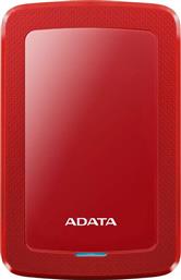 Adata HV300 USB 3.1 Εξωτερικός HDD 1TB 2.5'' Κόκκινο