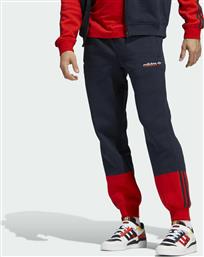 Adidas 3-Stripes Παντελόνι Φόρμας με Λάστιχο Fleece Legend Ink / Red