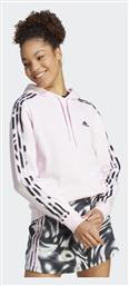 Adidas 3stripes Γυναικείο Φούτερ με Κουκούλα Ροζ από το Zakcret Sports