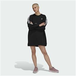 Adidas Adicolor Classics Mini Μακρυμάνικο Αθλητικό Φόρεμα Μαύρο από το Spartoo