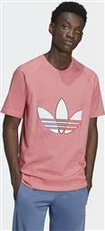 Adidas Adicolor Tricolor Ανδρικό T-shirt Hazy Rose με Λογότυπο από το Sneaker10