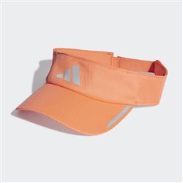 Adidas Aeroready Running Καπέλο Visor Πορτοκαλί Coral Fusion / Reflective Silver