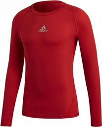 Adidas Alphaskin Παιδική Ισοθερμική Μπλούζα Κόκκινη