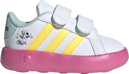 Adidas Αθλητικά Παιδικά Παπούτσια Running Grand Court Minnie με Σκρατς Λευκά από το Dpam