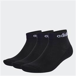 Adidas Αθλητικά Παιδικά Σοσόνια Μαύρα 3 Ζευγάρια