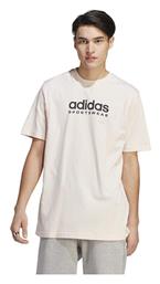Adidas Αθλητικό Ανδρικό T-shirt Ροζ με Στάμπα