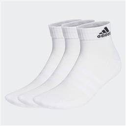 Adidas Cushioned Αθλητικές Κάλτσες Λευκές 3 Ζεύγη από το Outletcenter