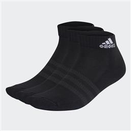 Adidas Cushioned Αθλητικές Κάλτσες Μαύρες 3 Ζεύγη από το Outletcenter
