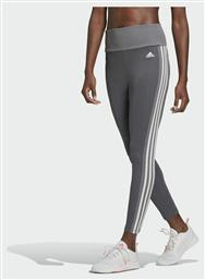 Adidas Designed To Move 7/8 Yoga Γυναικείο Cropped Κολάν Ψηλόμεσο Dark Grey Heather
