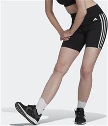 Adidas Essentials 3-Stripes Training Γυναικείο Κολάν-Σορτς Ψηλόμεσο Μαύρο