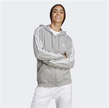 Adidas Essentials Γυναικεία Ζακέτα Φούτερ με Κουκούλα Γκρι από το MybrandShoes