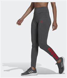 Adidas Essentials Γυναικείο Μακρύ Κολάν Ψηλόμεσο Dark Grey Heather/ Vivid Red