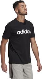 Adidas Essentials Linear Ανδρικό T-shirt Κοντομάνικο Μαύρο από το Modivo