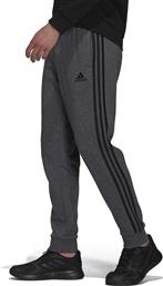 Adidas Essentials Παντελόνι Φόρμας με Λάστιχο Fleece Charcoal Melange