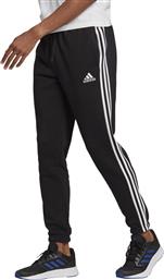 Adidas Essentials Παντελόνι Φόρμας με Λάστιχο Fleece Μαύρο από το SportsFactory