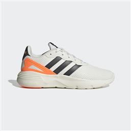 Adidas Nebzed Cloudfoam Ανδρικά Sneakers Core White / Carbon / Screaming Orange