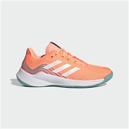 Adidas Novaflight Γυναικεία Αθλητικά Παπούτσια Βόλεϊ Beam Orange / Cloud White / Pulse Blue