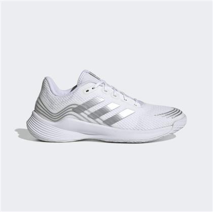 Adidas Novaflight Γυναικεία Αθλητικά Παπούτσια Βόλεϊ Cloud White / Silver Metallic από το Cosmos Sport