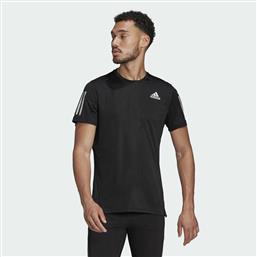 Adidas Own The Run Ανδρικό T-shirt Black / Reflective Silver Μονόχρωμο από το Zakcret Sports