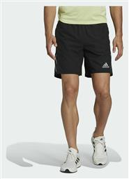 Adidas Own The Run Αθλητική Ανδρική Βερμούδα με Σχέδια Black / Reflective Silver από το SportsFactory