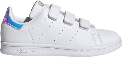 Adidas Παιδικά Sneakers Stan Smith CF με Σκρατς Cloud White / Cloud White / Silver Metallic από το Outletcenter