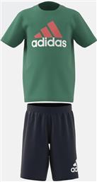 Adidas Παιδικό Σετ με Παντελόνι Καλοκαιρινό 2τμχ Πράσινο Essentials Logo από το E-tennis