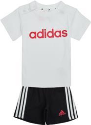 Adidas Παιδικό Σετ με Σορτς Καλοκαιρινό 2τμχ Λευκό