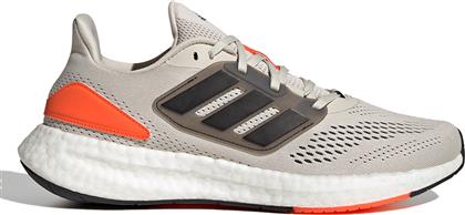 Adidas Performance Pureboost 22 Ανδρικά Αθλητικά Παπούτσια Running Aluminium / Core Black / Impact Orange από το Cosmos Sport
