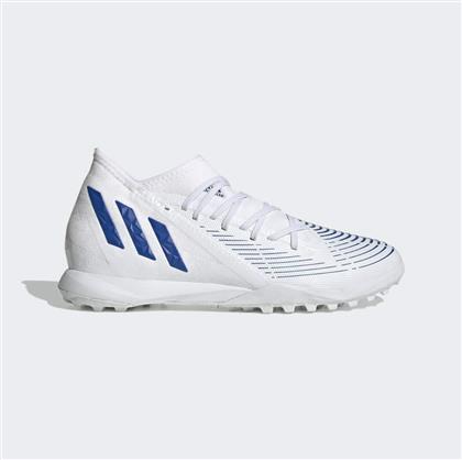 Adidas Predator Edge.3 Turf Χαμηλά Ποδοσφαιρικά Παπούτσια με Σχάρα Λευκά από το MybrandShoes