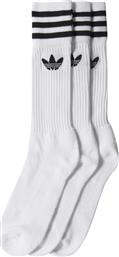 Adidas Solid Αθλητικές Κάλτσες Λευκές 3 Ζεύγη από το New Cult