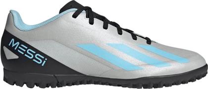 Adidas X Crazyfast Messi.4 TF Χαμηλά Ποδοσφαιρικά Παπούτσια με Σχάρα Silver Metallic / Bliss Blue / Core Black από το SportsFactory