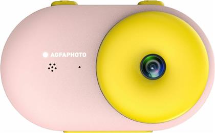 AgfaPhoto Realikids Water Proof Compact Φωτογραφική Μηχανή 32MP με Οθόνη 2.4'' Ροζ