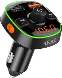 Akai FM Transmitter Αυτοκινήτου FMT-52BT Led με Bluetooth / MicroSD / USB