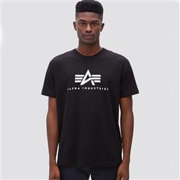 Alpha Industries Basic Ανδρικό T-shirt Κοντομάνικο Μαύρο από το Outletcenter
