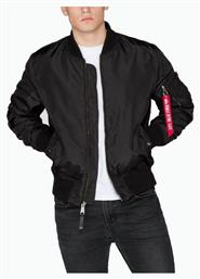 MA-1 TT Flight Ανδρικό Χειμωνιάτικο Μπουφάν Bomber Μαύρο Alpha Industries από το Cosmossport