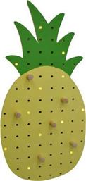 Ankor Pineapple Παιδική Κρεμάστρα Πολλαπλών Θέσεων Ξύλινη Κίτρινη 24x3x48εκ. από το Designdrops
