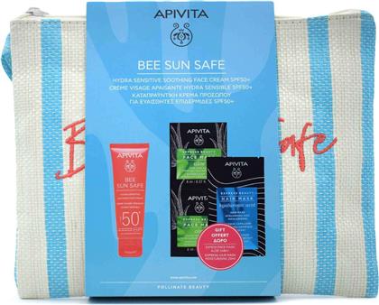 Apivita Bee Sun Safe Σετ με Αντηλιακή Κρέμα Προσώπου & Νεσεσέρ από το Pharm24