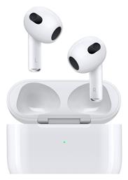 AirPods (3rd generation) with Lightning Charging Case Earbud Bluetooth Handsfree Ακουστικά με Αντοχή στον Ιδρώτα και Θήκη Φόρτισης Λευκά Apple