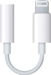 Apple Μετατροπέας Lightning male σε 3.5mm female Λευκό (MMX62AM/A) από το e-shop