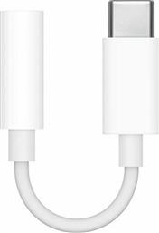 Apple Μετατροπέας USB-C male σε 3.5mm female Λευκό (MU7E2ZM/A) από το e-shop