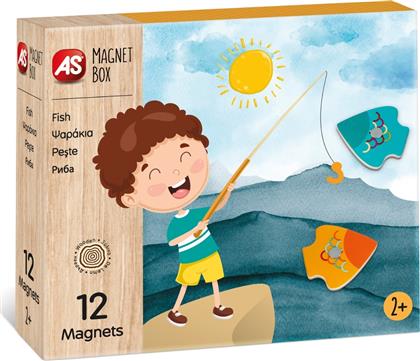 AS Μαγνητικό Παιχνίδι Κατασκευών Box Fish για Παιδιά 3+ Ετών