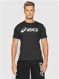 ASICS Ανδρικό T-shirt Μαύρο με Λογότυπο από το Plus4u