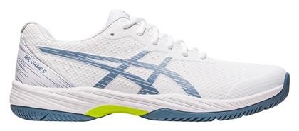 ASICS Gel-Game 9 Ανδρικά Παπούτσια Τένις για Όλα τα Γήπεδα White / Steel Blue από το Zakcret Sports
