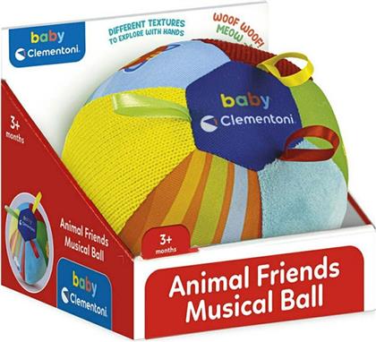 Baby Clementoni Animal Friends Music Ball από Ύφασμα για 3+ Μηνών από το Toyscenter