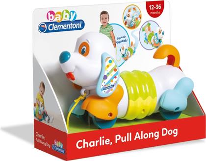 Baby Clementoni Charlie Pull Along Dog με Ήχους για 12+ Μηνών