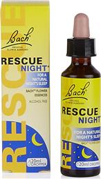 Bach Rescue Night Ανθοΐαμα σε Σταγόνες για Χαλάρωση 10ml