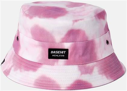 Basehit Υφασμάτινo Ανδρικό Καπέλο Στυλ Bucket Ροζ από το Zakcret Sports